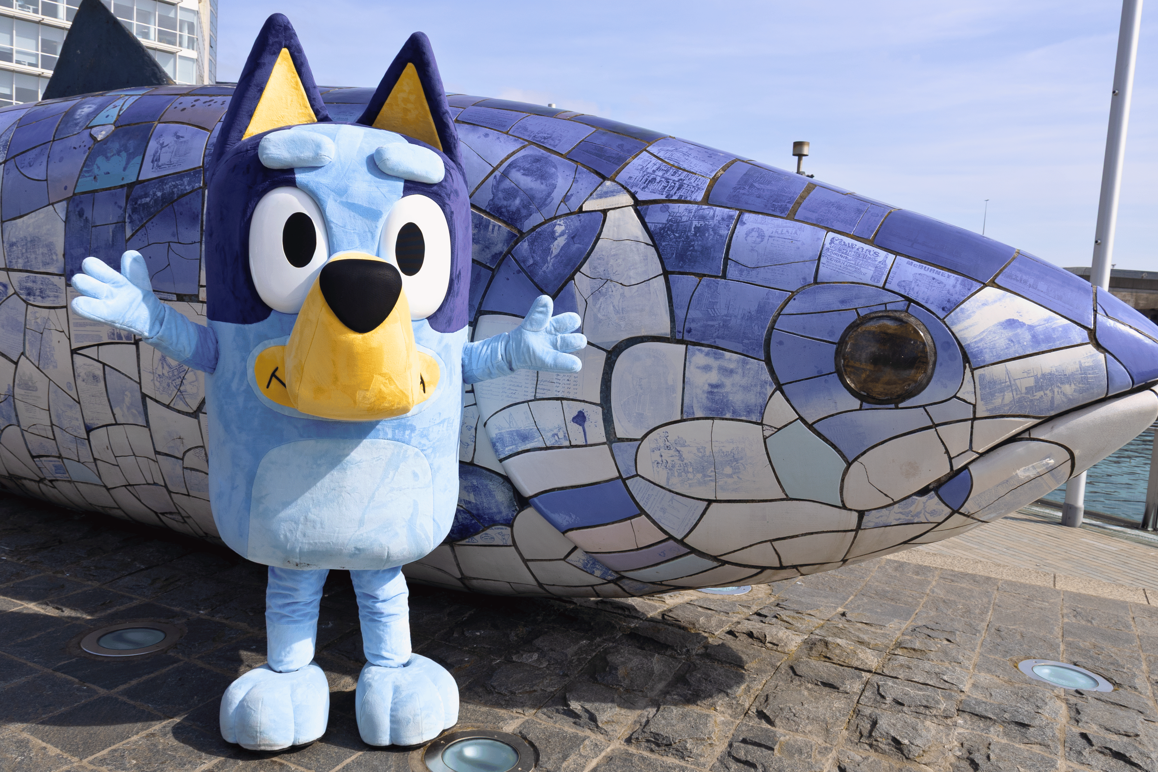 Bluey spotted at The Big Fish