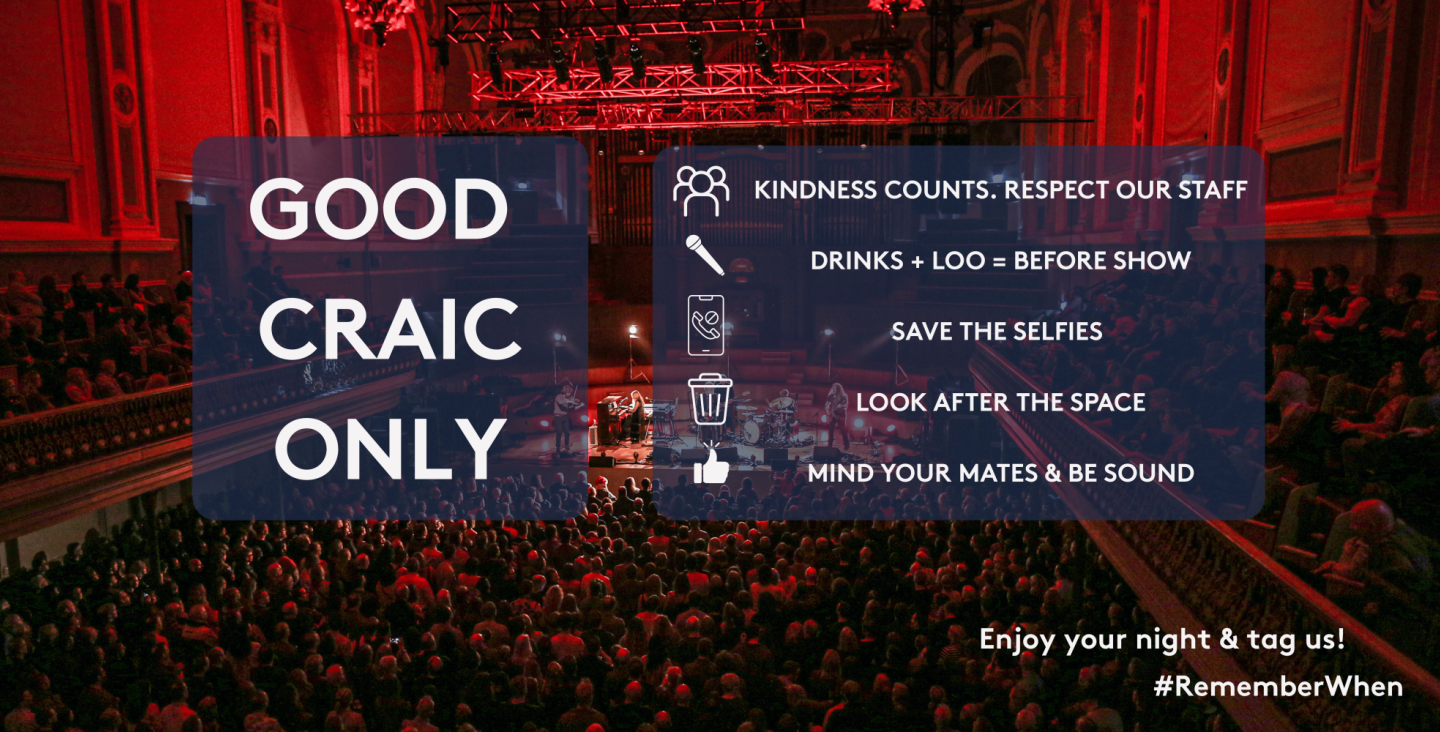 Article image for Waterfront Hall & Ulster Hall share important reminder to customers ahead of a busy Christmas season