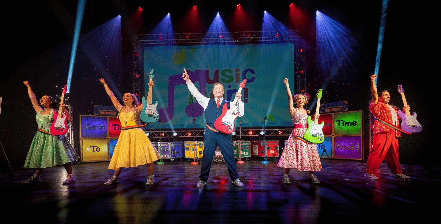 Article image for CBeebies megastar Justin Fletcher is back on tour with a brand-new live show, Justin Time to Rock!